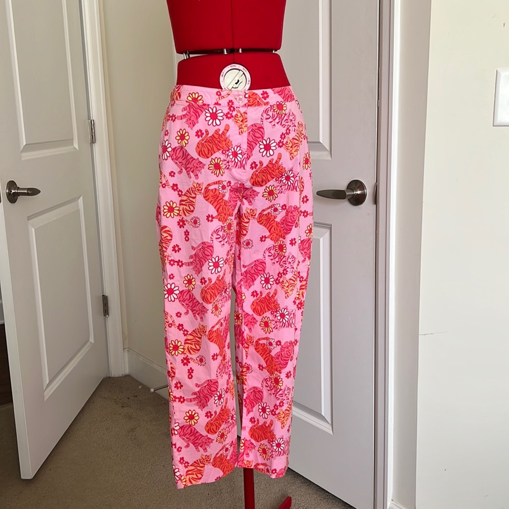 Vintage Lilly Pulitzer Tango Tiger Cropped Pants